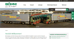 Desktop Screenshot of boehm-transport.com